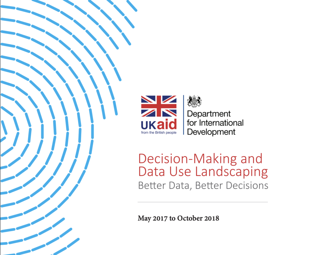 Decision Making and Data Use Landscaping