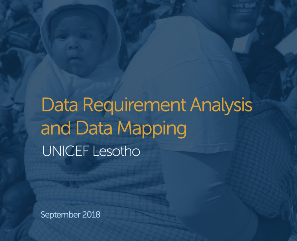 Data for Children Landscape Diagnostic: UNICEF Lesotho