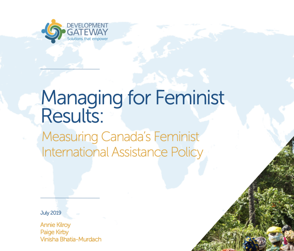 Managing for Feminist Results: Measuring Canada's Feminist International Assistance