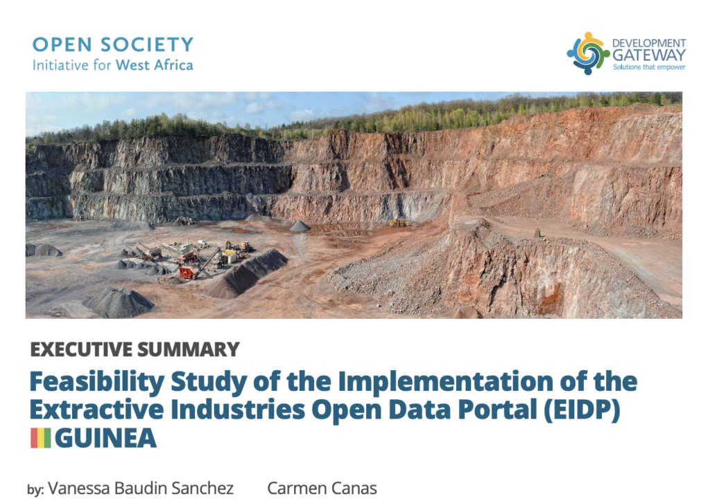 Executive Summary: Feasibility Study of the Implementation of the Extractive Industries Open Data Portal (EIDP)